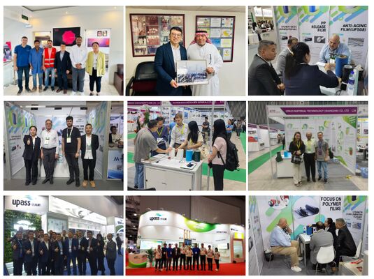 0.035 मिमी पारदर्शी ईवीए गर्म पिघलने चिपकने वाला रोल फिल्म पैकिंग बिटुमेन और चिपकने वाला गोंद के लिए